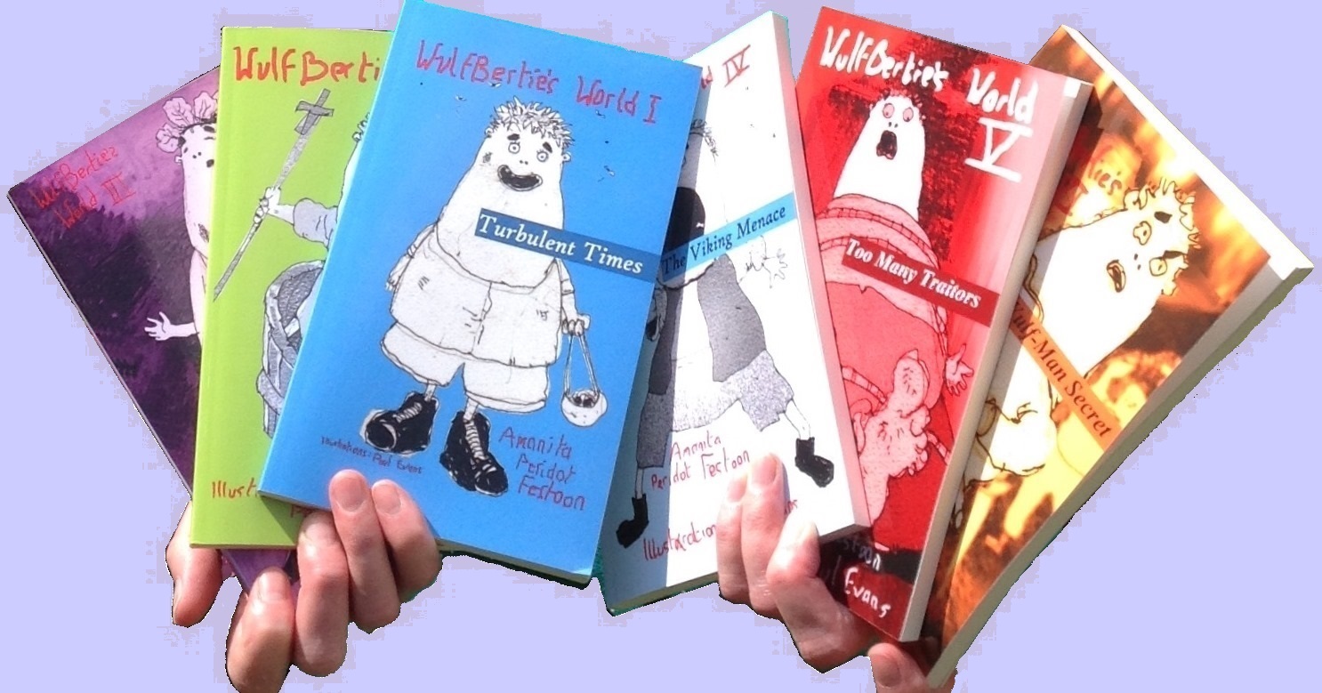 See the six books containing Wulfbertie's stories